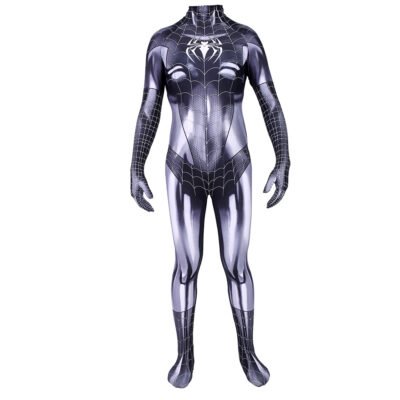Spiderman Suit Black Cat Symbiote Spider Girl Superhero Costume Zentai Bodysuit