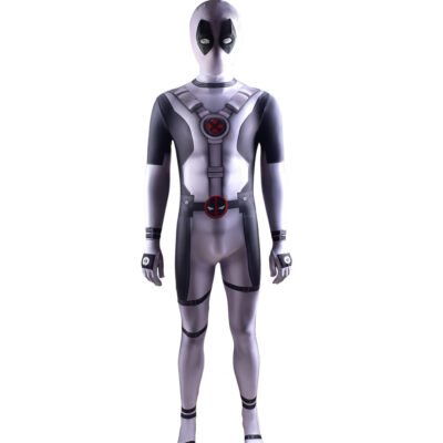 Kids Men's Deluxe Deadpool Skintight Zentai Suit Halloween Superhero Cosplay Costume X'mas birthday Valentine's day gift toys
