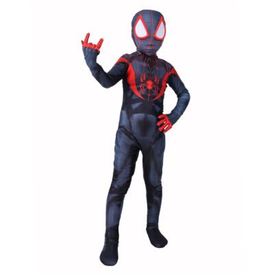 Kids Amazing Spider-Man suit cosplay Miles Morales superhero jumpsuit Halloween costume X'mas birthday