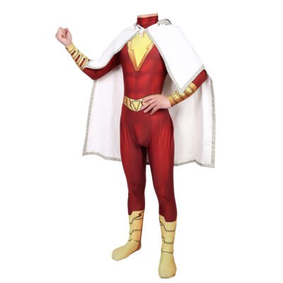 Shazam Costume Billy Batson Captain Marvel Cosplay Halloween Costume christmas gift toys