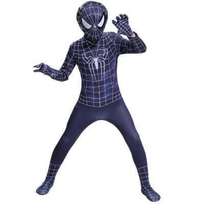 Kids Venom Spider-Man jumpsuit outfit superhero costume Halloween costume X'mas Christmas gift toys comic-con make-up outfit fancy dress