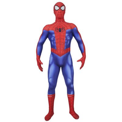 Men's Spider-man jumpsuit bodysuit red superhero cosplay costume Halloween costume x'mas christmas birthday gift toys party make-up outfit