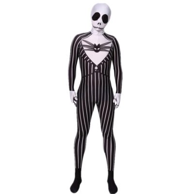 Kids Men's The Nightmare Before Christmas Jack Skellington Cosplay Halloween Costume X'mas gift