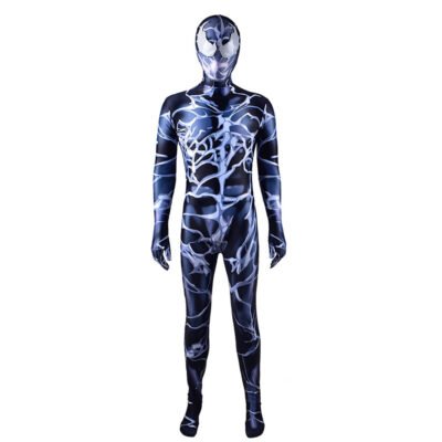 Kids Men's Black Venom Carnage Spider-Man jumpsuit suit Halloween costume X'mas birthday Valentine's day gift toys comic-con outfit