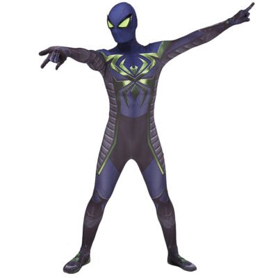PS5 Spider-Man Miles Morales Costume Purple Reign Cosplay Costume Halloween X’mas Valentine’s day birthday gift comic-con game outfit