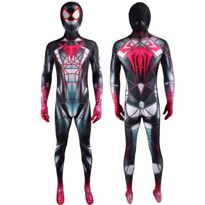 Spiderman Miles Morales Costume 2021 PS5 Programmable Matter Cosplay Costume Halloween X'mas Valentine's day birthday gift comic-con game outfit