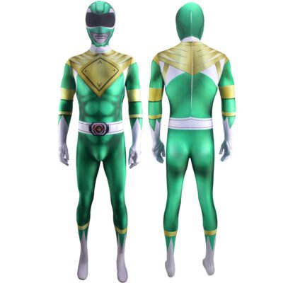 Power Rangers Green Ranger Billy Cranston Cosplay Costume Halloween X’mas Valentine’s day birthday gift comic-con game outfit