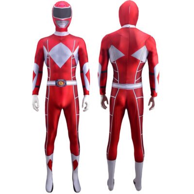 Power Rangers Red Ranger Billy Cranston Cosplay Costume Halloween X’mas Valentine’s day birthday gift comic-con game outfit