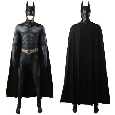 The Dark Knight Batman Bruce Wayne Jumpsuit Outfits Helmet Cosplay Halloween costume Xmas birthday Valentine's day gift toys comic-con outfit