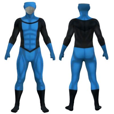 Invincible Superhero Omni-Man Cosplay Costume Nolan Grayson Blue Jumpsuit Cosplay Costume Halloween x'mas christmas birthday gift toys party make-up outfit