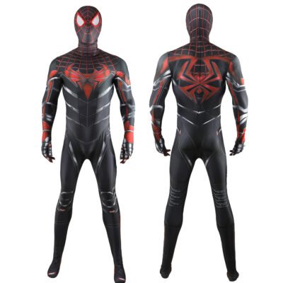 Miles Morales Advanced Tech Suit Cosplay Costume Halloween x’mas christmas birthday gift toys party make-up outfit