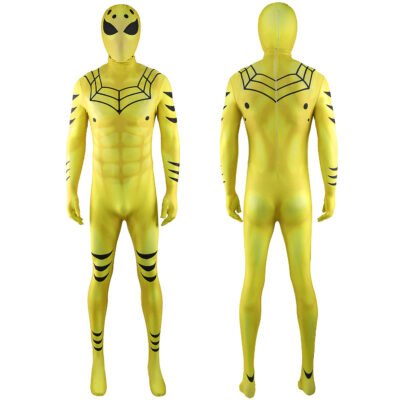Yellow Spider-Man Jumpsuit Spiderman Cosplay Costume Halloween x’mas christmas birthday gift toys party make-up outfit