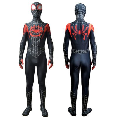 Spider-Man: Into the Spider-Verse Miles Morales Cosplay Costume Halloween x’mas christmas birthday gift toys party make-up outfit