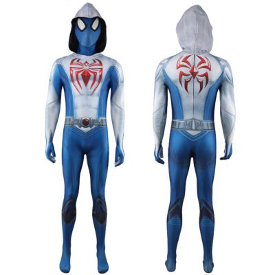 Spiderman 2 Venom Mask Jumpsuit Blue White Superhero Cosplay Costume Halloween x’mas christmas birthday gift toys party make-up outfit