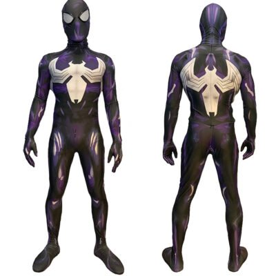 Purple And Black Symbiote Venom Spider-Man Cosplay Costume Halloween x’mas christmas birthday gift toys party make-up outfit