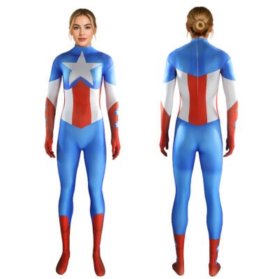Female Captain America Cosplay Costume Halloween x’mas christmas birthday gift toys party make-up outfit